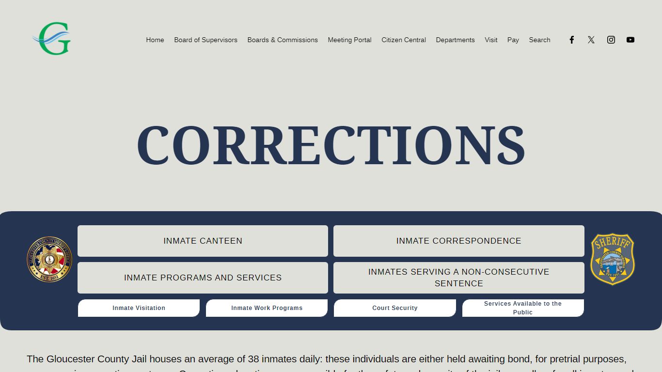 Corrections - Gloucester County, VA